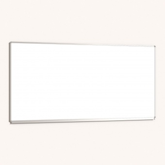 Whiteboard, 200x100 cm, mit durchgehender Ablage, Stahlemaille weiß, 
